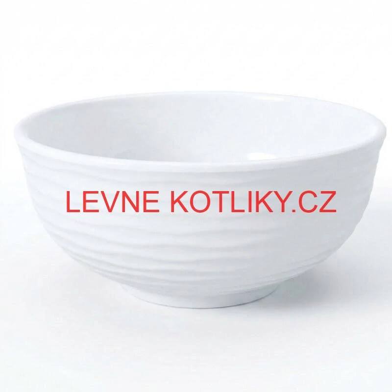 Prémiová bílá miska s kamennou strukturou 750 ml