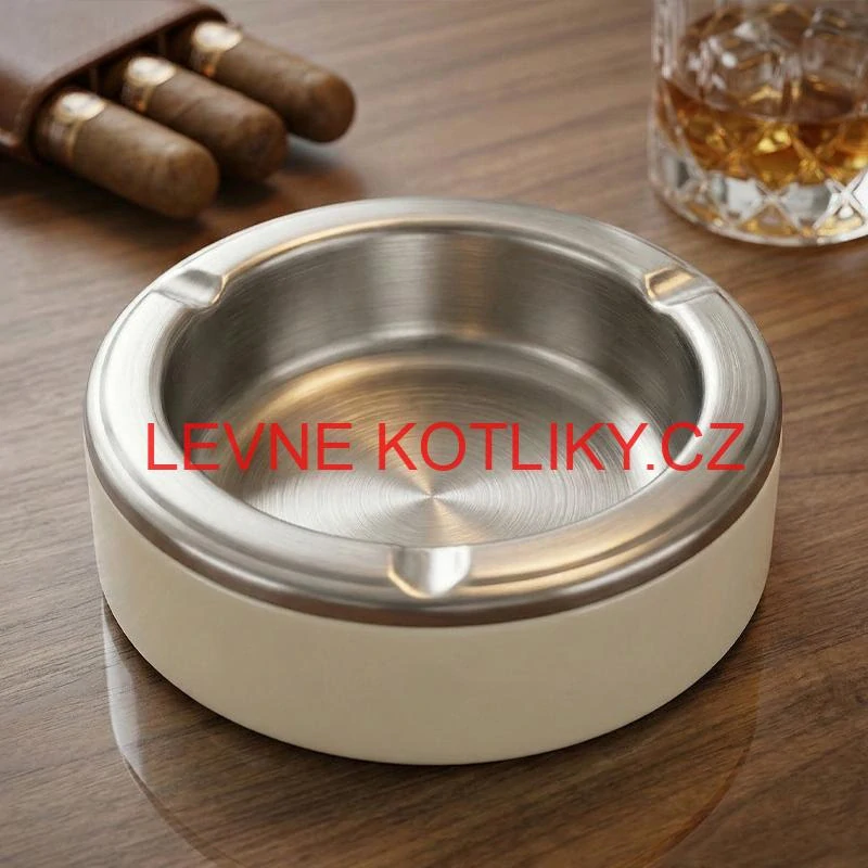 Odolný kovový popelník z nerezové oceli (3 barvy)