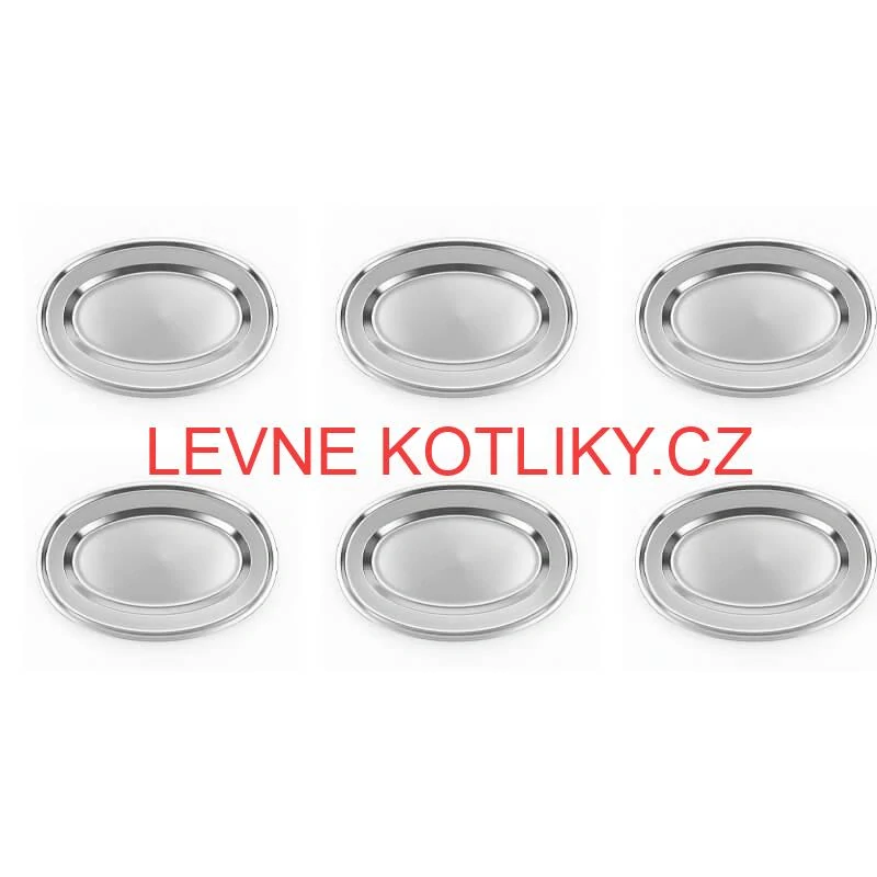 Nerezové podnosy pro catering - set 6 ks (45,5cm) - Servíruj s jistotou a stylem