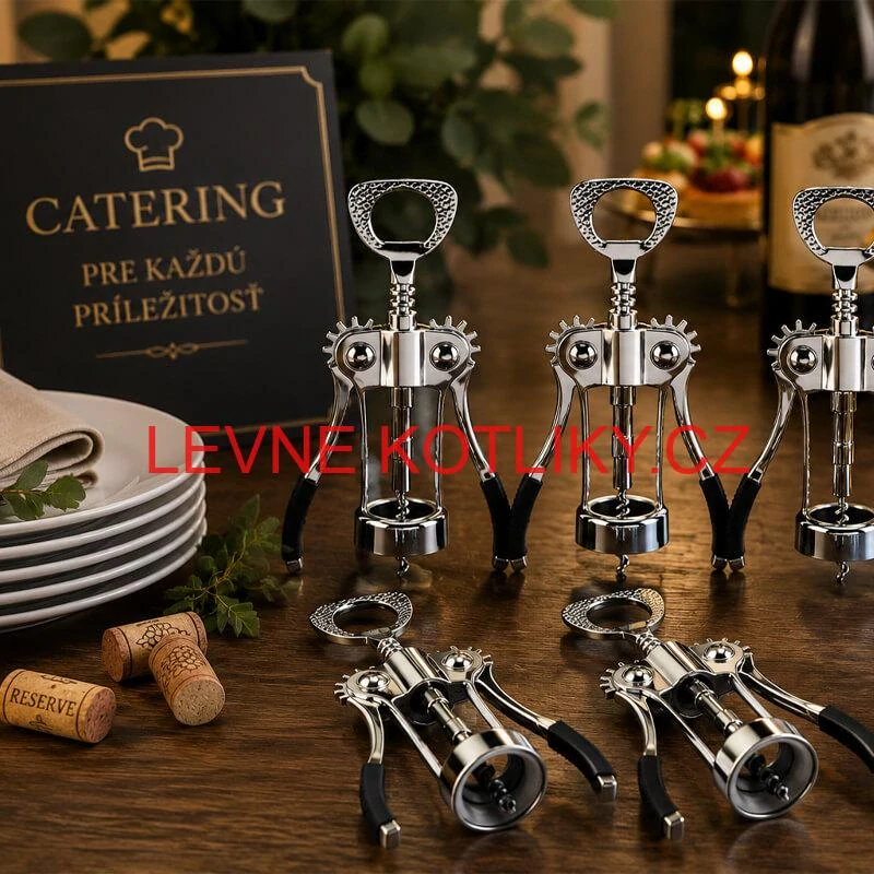 Sada 5 otvíráků na víno – vývrtky pro catering a oslavy