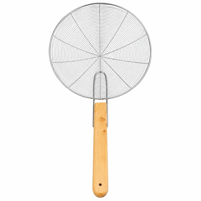 Síto-naběračka 26,5 cm s dřevěnou rukojetí