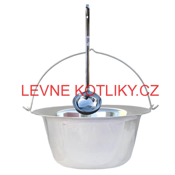 Nerezový kotlík 10 L (0,8 mm) + nerezová naběračka