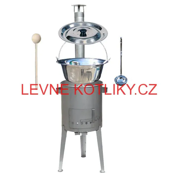 Nerezový kotlík 30 L (1,2 mm) + nerezová kotlina 45 cm LUXUS