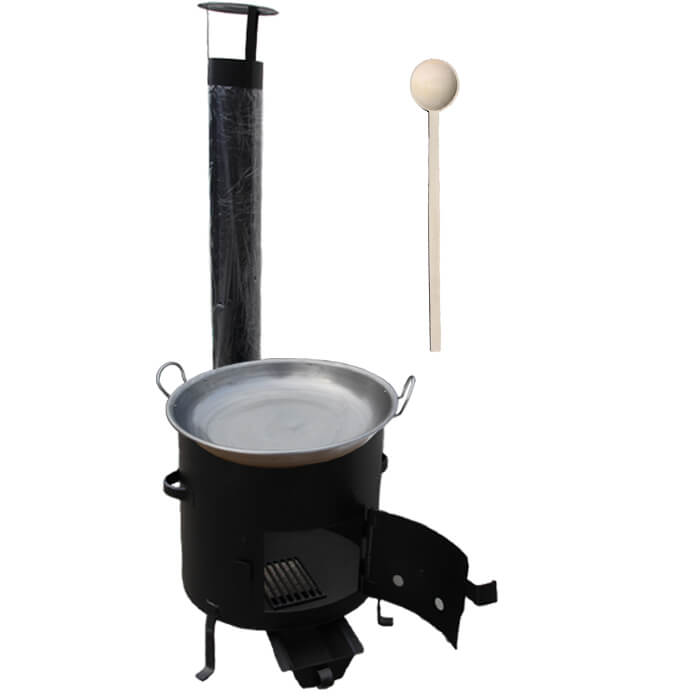 Pánev paella 46 cm + kovová kotlina 42 cm CLASSIC