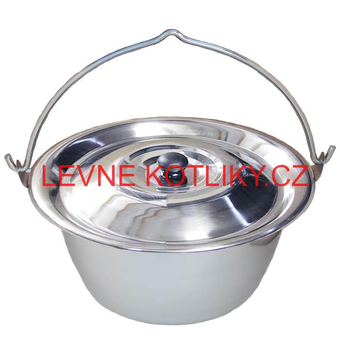 Nerezový kotlík 20 L (0,8 mm) s nýty + poklice