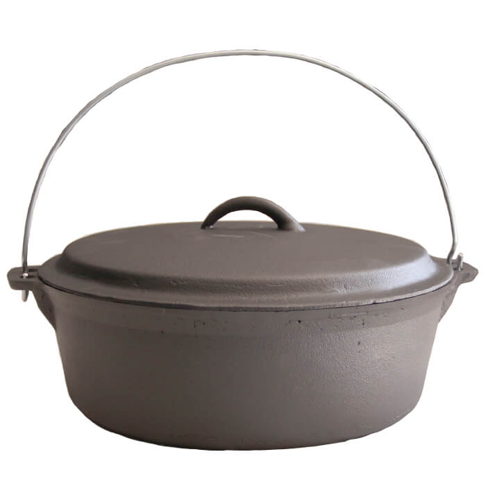 Litinový kotlík 5,5 L + litinová poklice