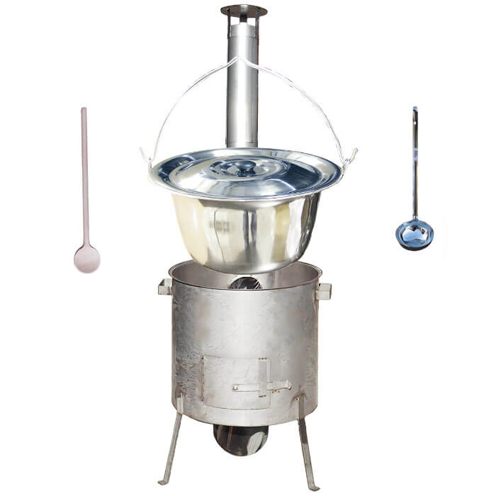 Nerezový kotlík 20 L (1,2 mm) INOX, zesílená vysoká nerezová kotlina 42 cm KOMFORT