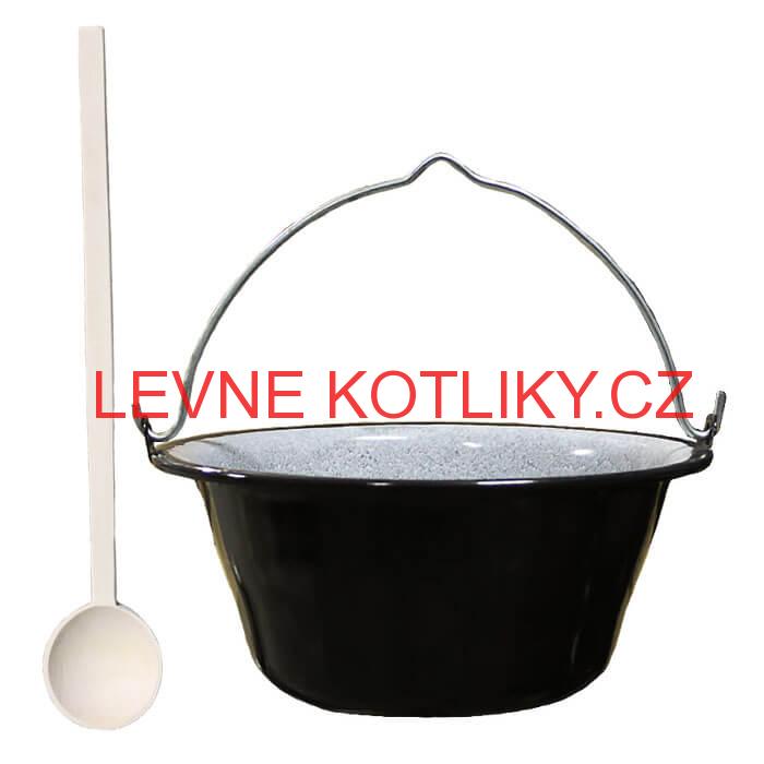 Smaltovaný kotlík 10 L + vařečka