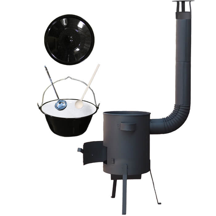 Smaltovaný kotlík 25 L + žáruvzdorná kotlina 45 PLUS 600 4 MM