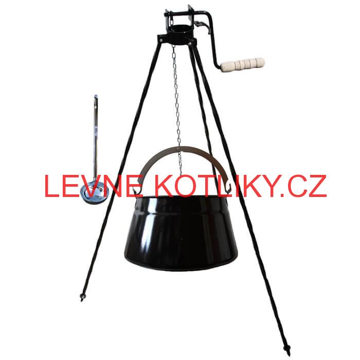 Kotlík na ryby 20 L + stojan s kladkou VAR