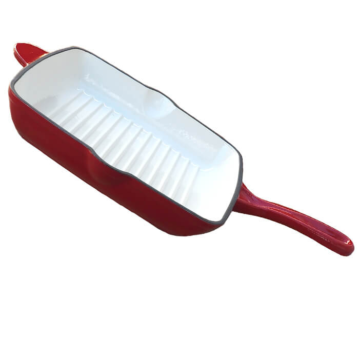 Litinová pánev na grilování se smaltovaným povrchem 26 cm Strong Mold