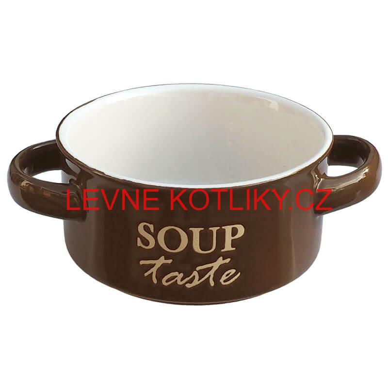 Keramická miska na polévku-hnědá SOUP