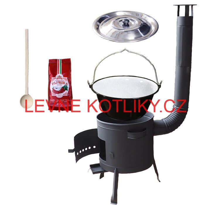 Smaltovaný kotlík 22 L (1,2 mm) + silnostěnná (1,5 mm) žáruvzdorná kotlina BALKY STRONG 42 PLUS 600