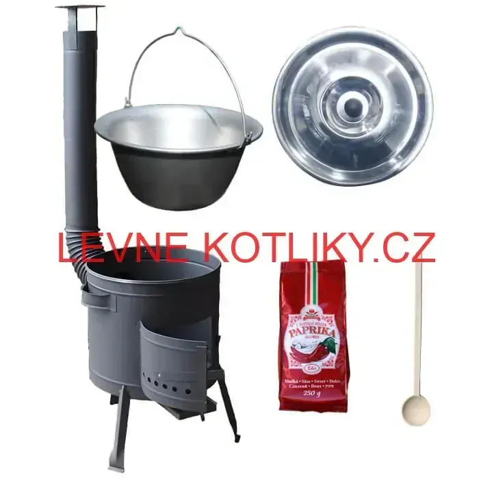 Nerezový kotlík 20 L (1,5 mm) + silnostěnná (1,5 mm) žáruvzdorná kotlina BALKY STRONG 42 PLUS 600