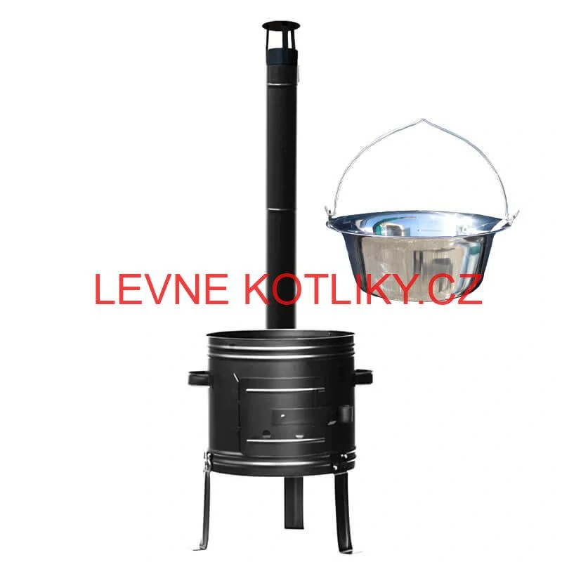Nerezový kotlík 22 L + kovová kotlina 42 (KOV) + ​​demontovatelné nožičky