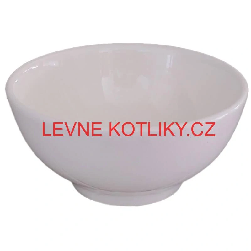 Keramické misky na servírování guláše 15 cm 12 ks bílé