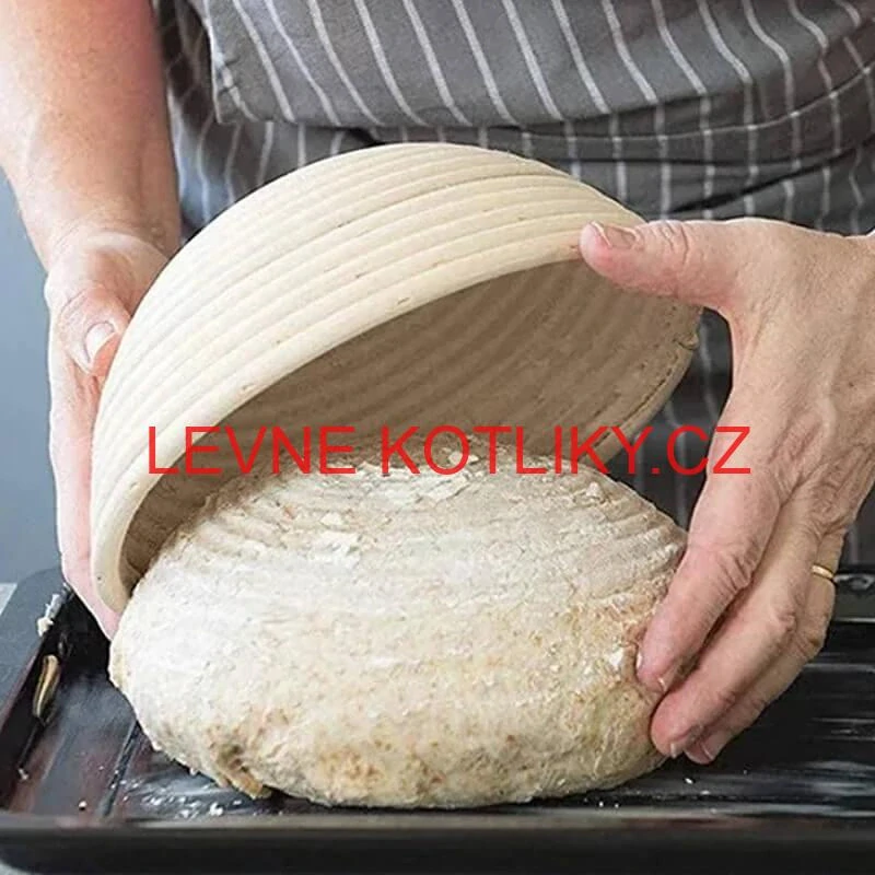 Ratanová miska na kynutí chleba – kulatá