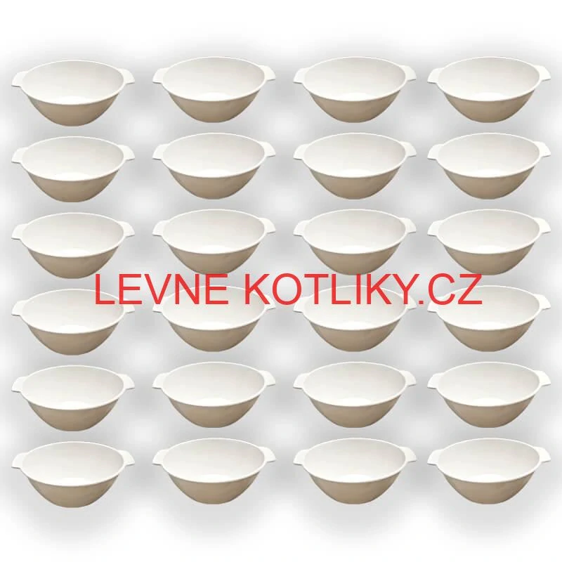 Sada 24 ks: Plastová miska na fajnový kotlíkový guláš a polévky – 750 ml