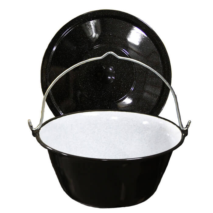 Smaltovaný kotlík 30 L + poklice