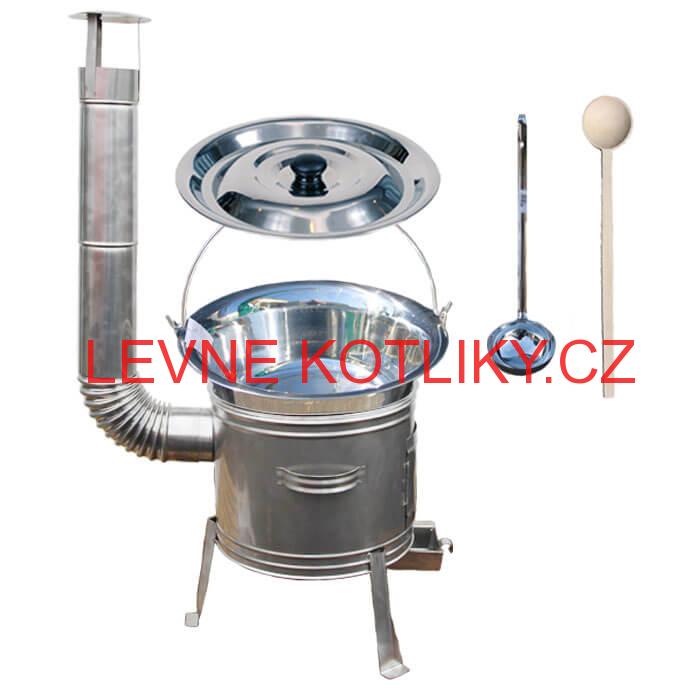 Nerezový kotlík 10 L + nerezová kotlina 31 cm TOPLUX