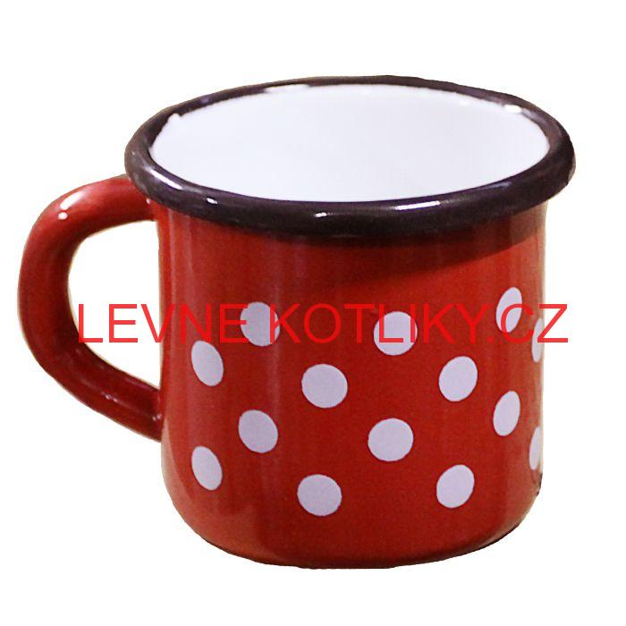 Smaltovaný hrnek 0,25 L (tečky)