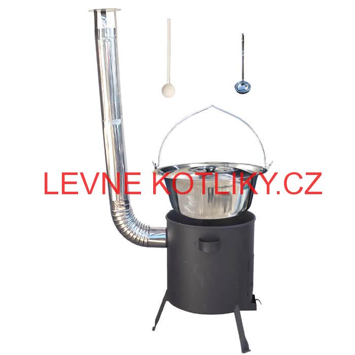 Nerezový kotlík 20 L (1,2 mm) + žáruvzdorná kotlina (1 mm) 42 PLUS 600