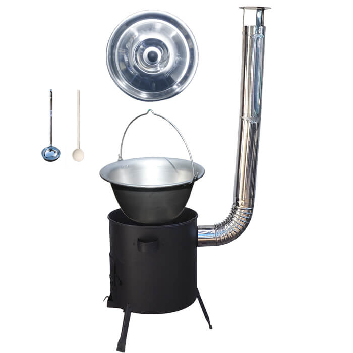 Nerezový kotlík 20 L (1,5 mm) + žáruvzdorná kotlina (1 mm) 42 PLUS 600