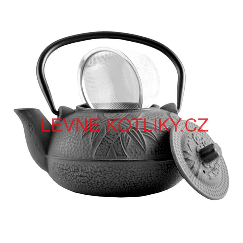 Litinový čajník 600 ml šedý