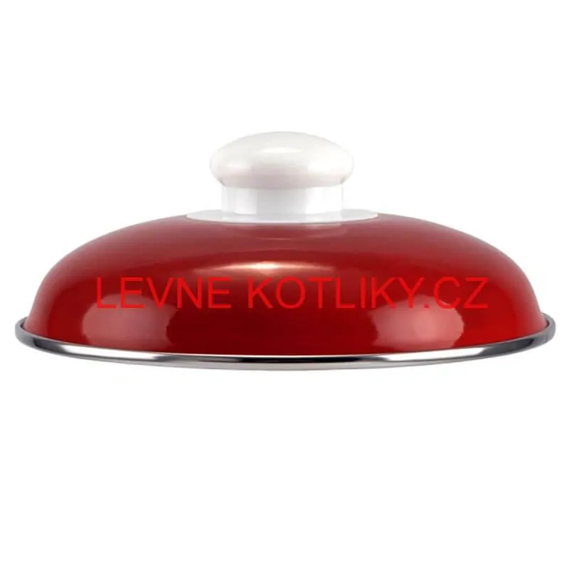 Smaltovaný kastrol s poklicí 3 L červený + pikantní směs koření 50 g Kotlíkový guláš