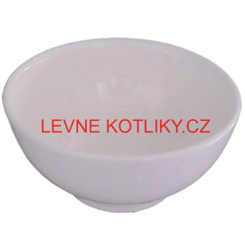 Keramické misky na servírování guláše 15 cm 12 ks bílé