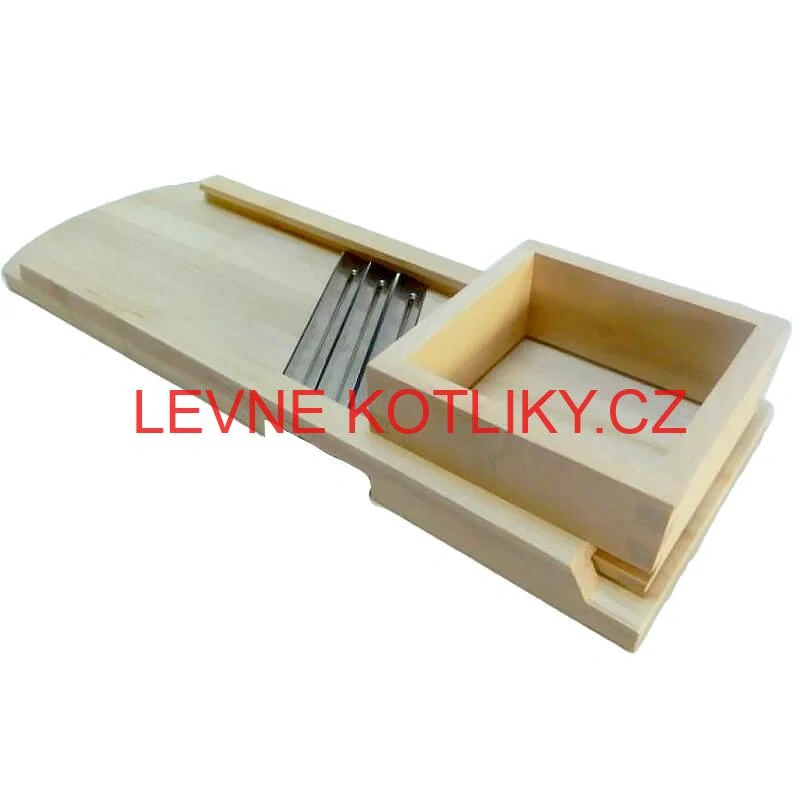 Ruční dřevěný kráječ zelí 3 nože 66 x 24 cm (střední)