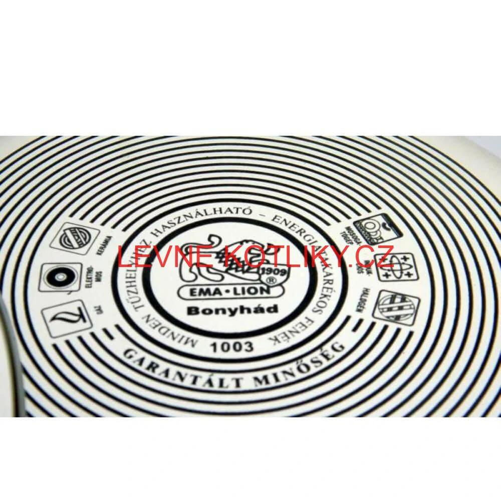 Smaltovaný hrnec s květinovým vzorem – Pomněnka 3 l + poklice