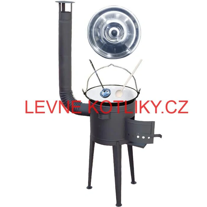 Smaltovaný kotlík 30 L (1,2 mm) + vysoká kotlina 47 cm (2 mm) HODO PLUS 600