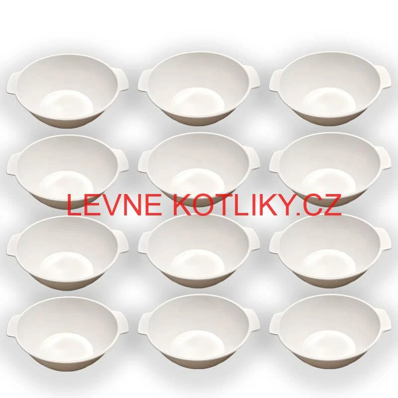 Sada 12 ks: Plastová miska na fajnový kotlíkový guláš a polévky – 750 ml