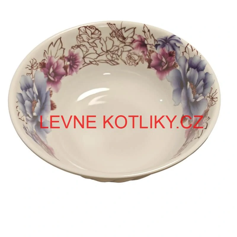 Plastová miska s květinovým vzorem (750 ml) – na pořádný guláš i zelňačku