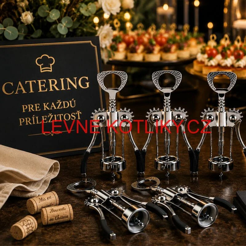 Sada 5 otvíráků na víno – vývrtky pro catering a oslavy