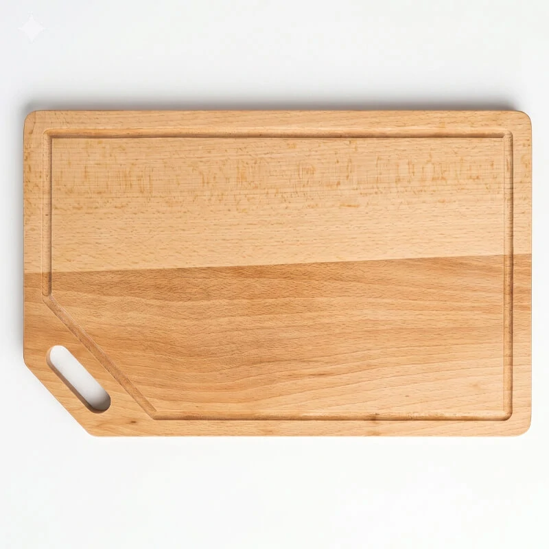 Dřevěná deska na krájení 40×25 cm s drážkou na šťávu