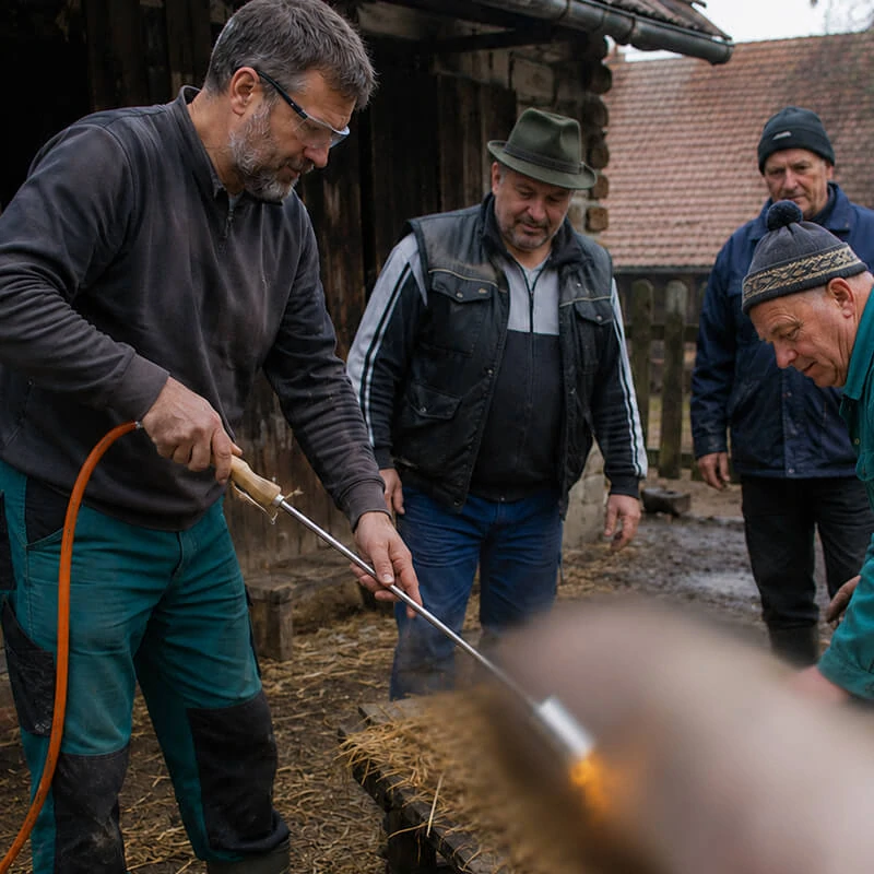 Hořák na opalování plamenem s hadicí pro 10kg PB láhev