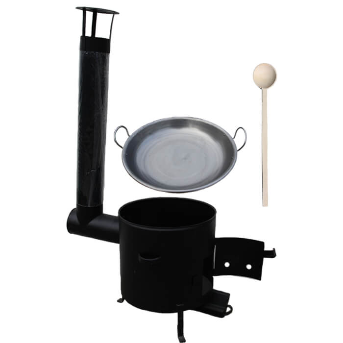 Pánev paella 46 cm + kovová kotlina 42 cm CLASSIC