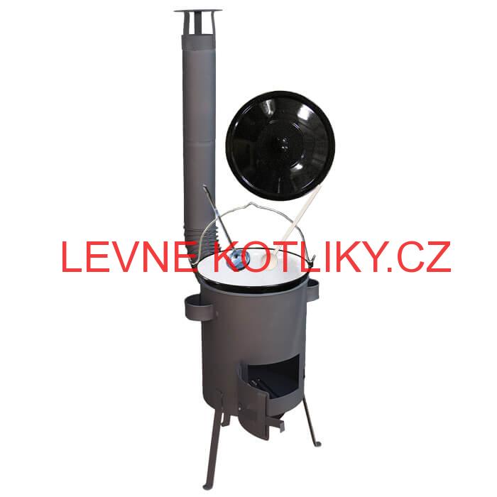 Smaltovaný kotlík 30 L + žáruvzdorná kotlina 45 PLUS 600 4 MM