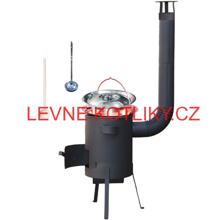 Měděný kotlík 30 L (1,2 mm) + žáruvzdorná kotlina 45 PLUS 600 4 MM
