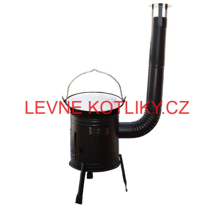 Smaltovaný kotlík 10 L (1,2 mm) + kovová kotlina 31 CLASSIC (KOV) Easy party