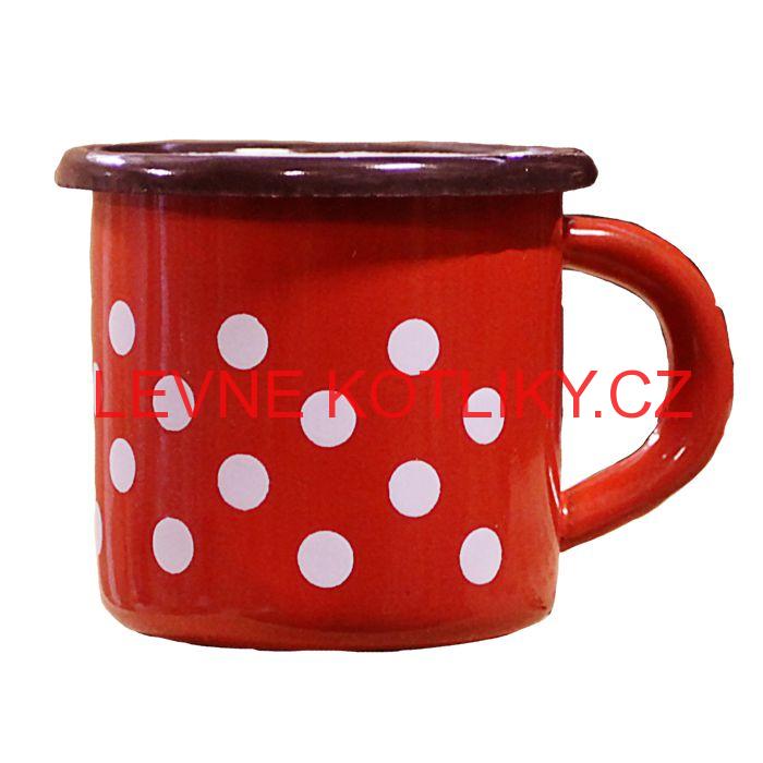 Smaltovaný hrnek 0,25 L (tečky)