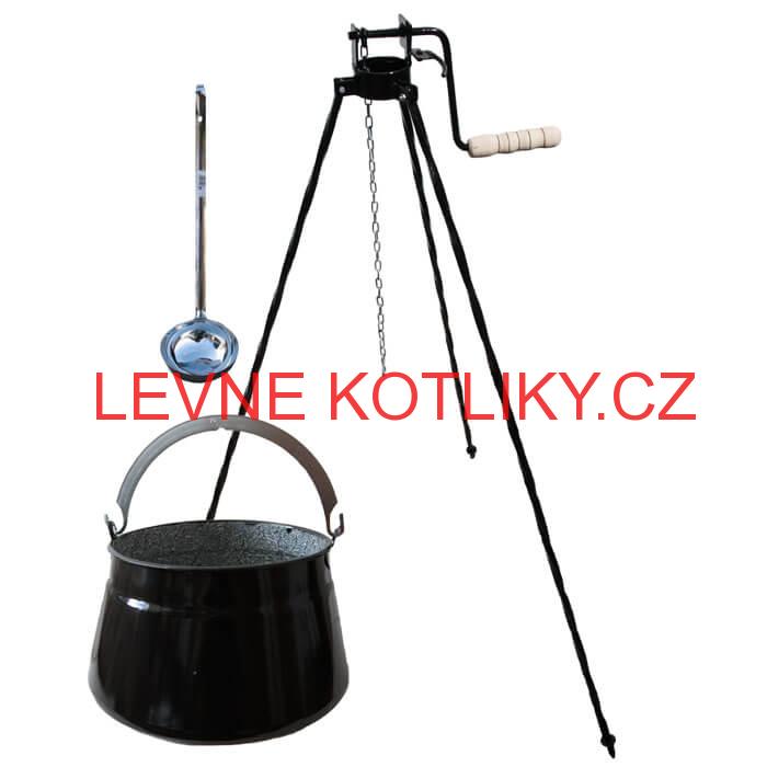 Kotlík na ryby 20 L + stojan s kladkou VAR