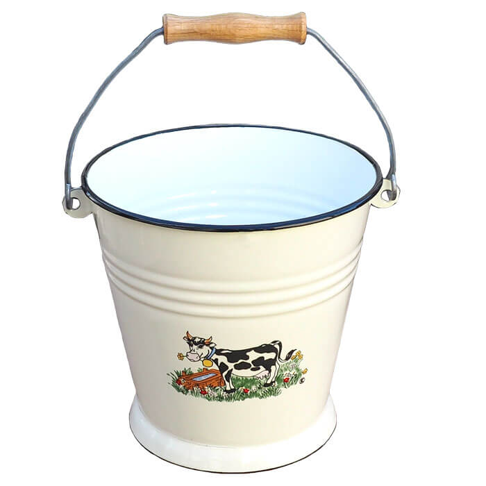 Smaltované vědro 5 L DECOR Kravička