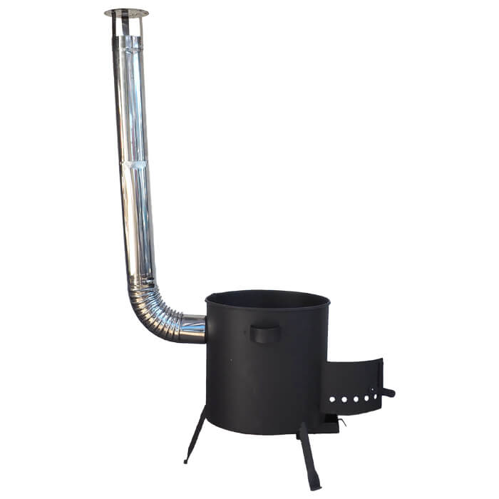 Kotlina 42 cm (1 mm) s žáruvzdornou barvou PLUS 600+ nerezový kouřovod