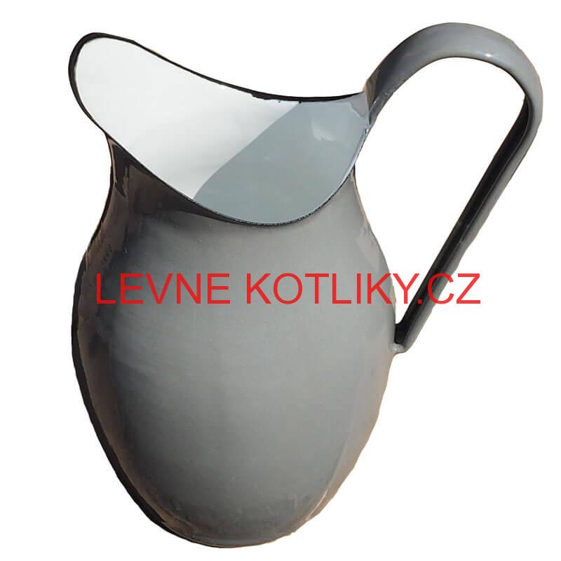 Smaltovaná konvice na vodu 2 L ŠEDÁ