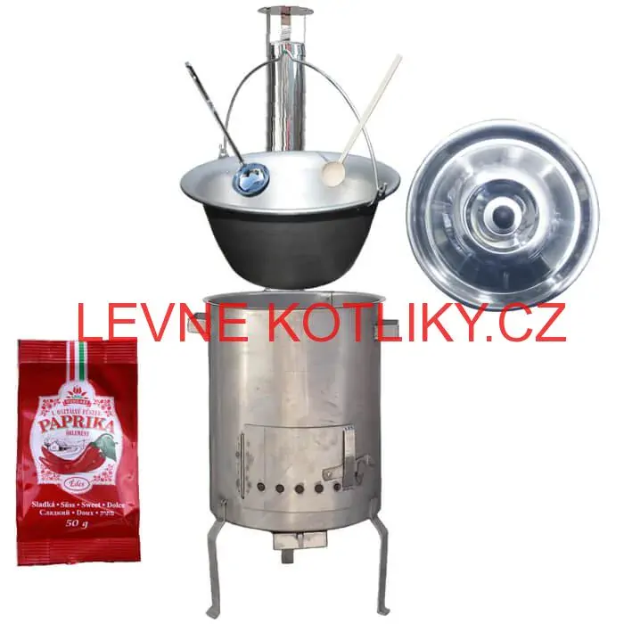 Nerezový kotlík 30 L (1,5 mm) + nerezová kotlina (1,5 mm) 45 cm STRONG EXCLUSIVE