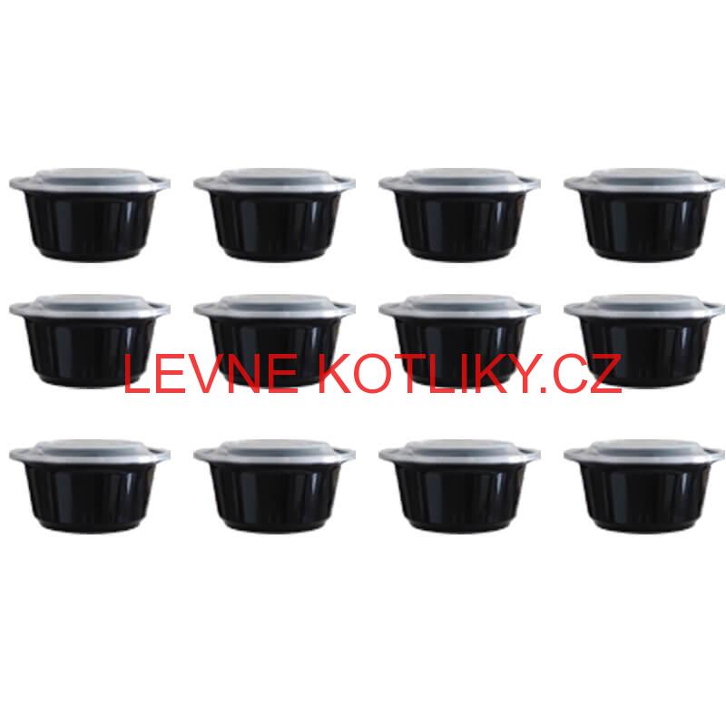 Smaltovaný kotlík 20 L + nerezová kotlina 42 INOX + vařečka + misky 12 ks