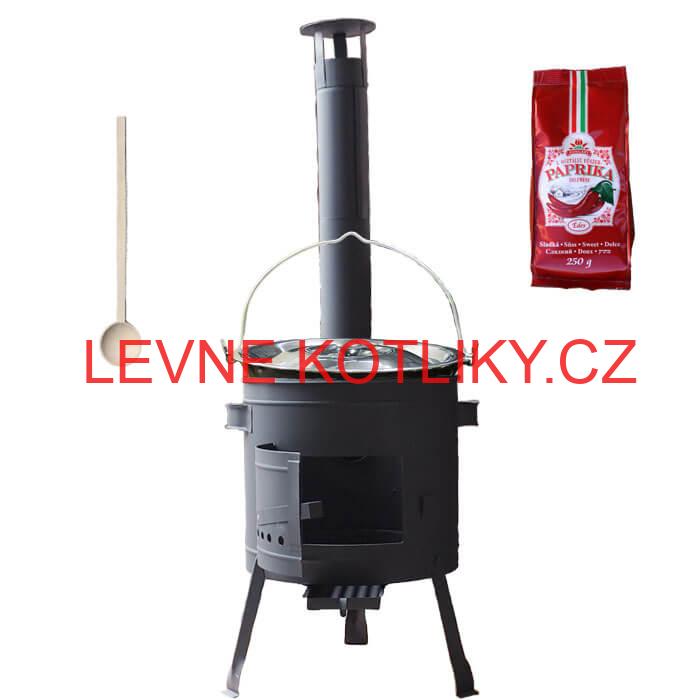 Smaltovaný kotlík 22 L (1,2 mm) + silnostěnná (1,5 mm) žáruvzdorná kotlina BALKY STRONG 42 PLUS 600